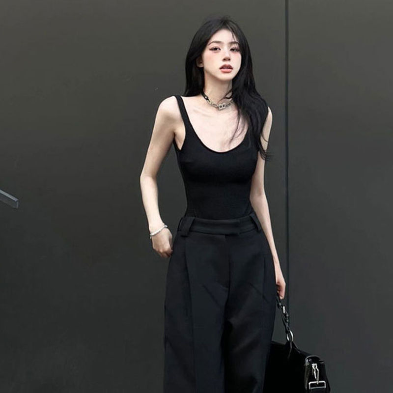 Black Strappy Bodysuit Sexy Ba - Suspender Tank Top review and price