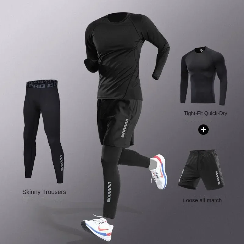 Men's 3-5 Pcs Ice Silk Compres - Compression Long Pant review and price