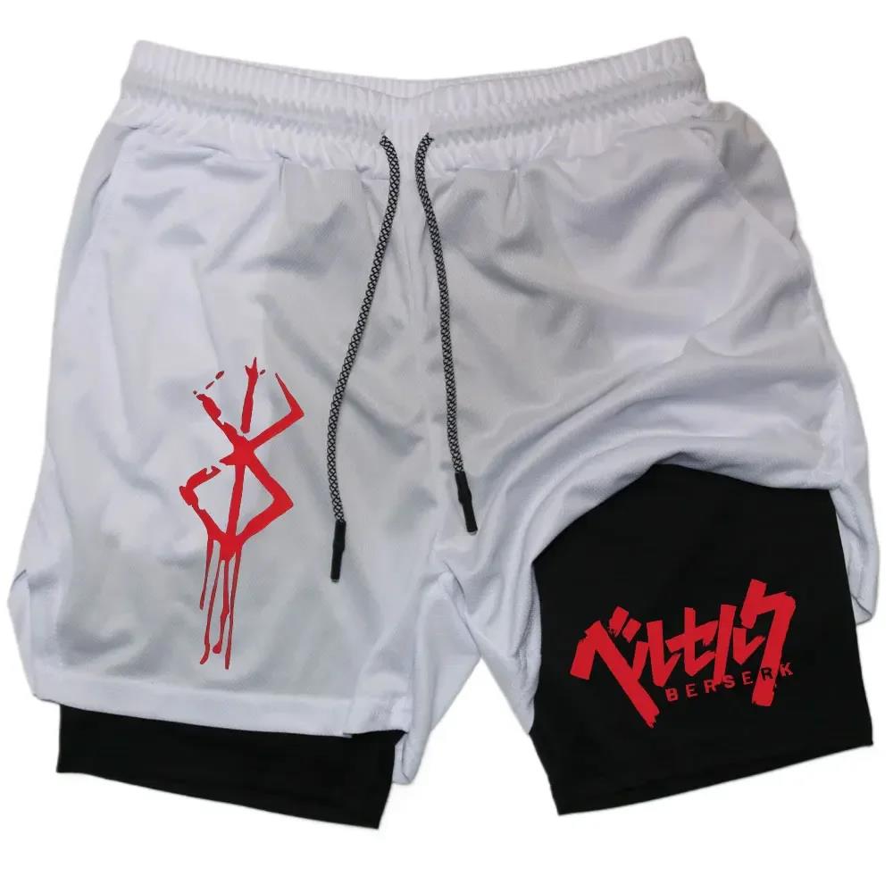 Anime Berserk 2 in 1 Gym Short - Compression Shorts Athletes review and price