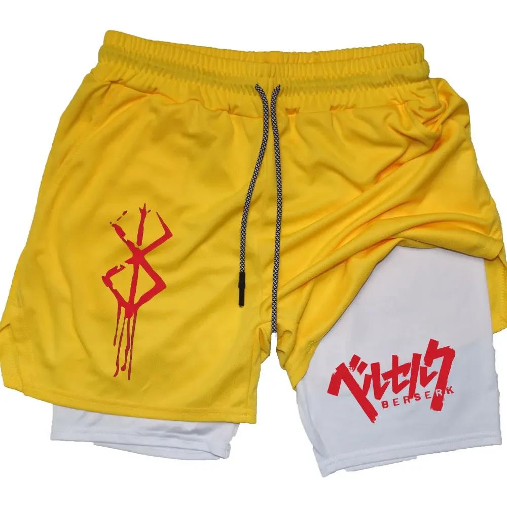 Anime Berserk 2 in 1 Gym Short - Compression Shorts Athletes review and price