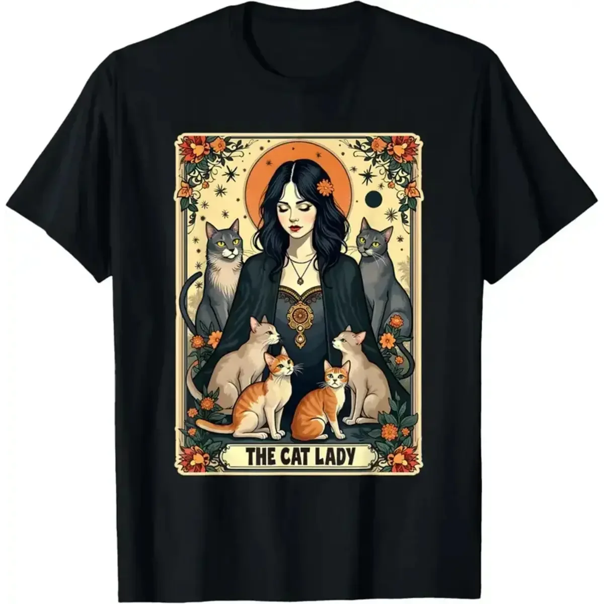 Unisex The Cat Lady Tarot Card - Undershirt Crew Neck review and price