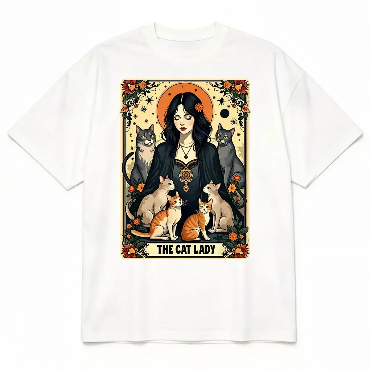 Unisex The Cat Lady Tarot Card - Undershirt Crew Neck review and price