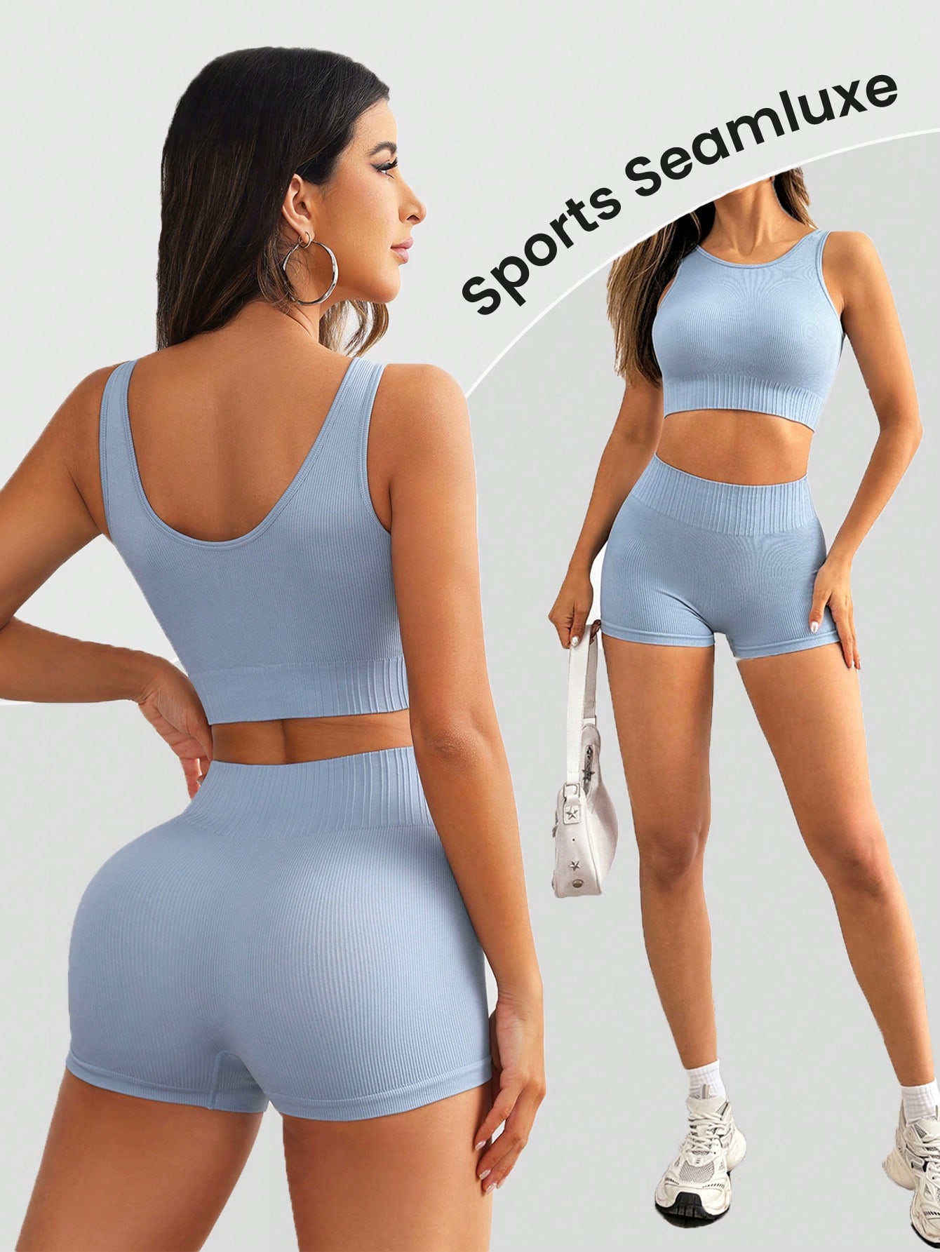Women Seamless Ribbed Yoga Set - Tank Top Ribbed review and price